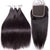 Straight Human Hair Bundles With Closure